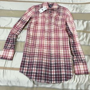 Free People long sleeve plai dress/shirt